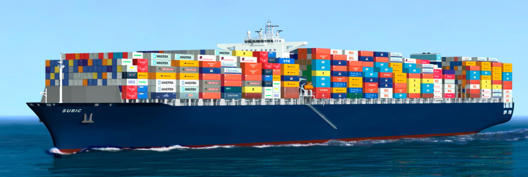 Maritime Transport to Asia, Africa, Middle East and Europe.